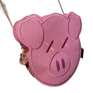 Jeffree Star x Shane Dawson pink pig crossbody chain purse NWT